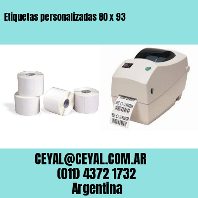 Etiquetas personalizadas 80 x 93