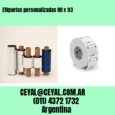 Etiquetas personalizadas 80 x 93