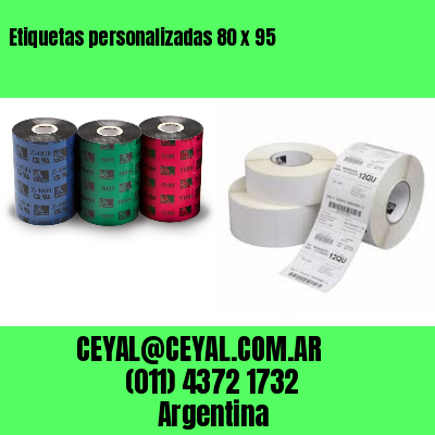 Etiquetas personalizadas 80 x 95