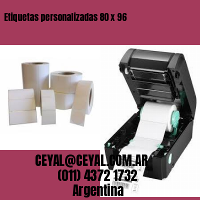 Etiquetas personalizadas 80 x 96
