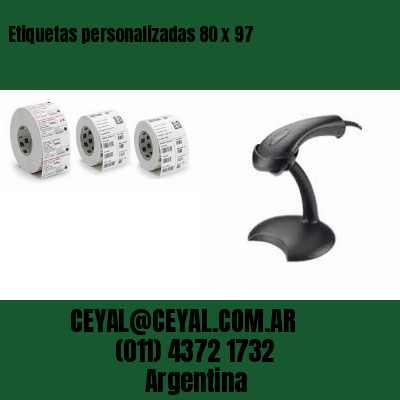 Etiquetas personalizadas 80 x 97