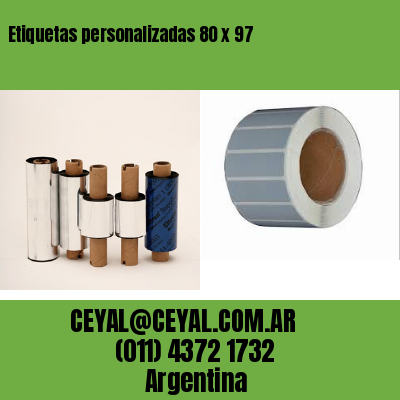 Etiquetas personalizadas 80 x 97