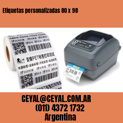 Etiquetas personalizadas 80 x 98