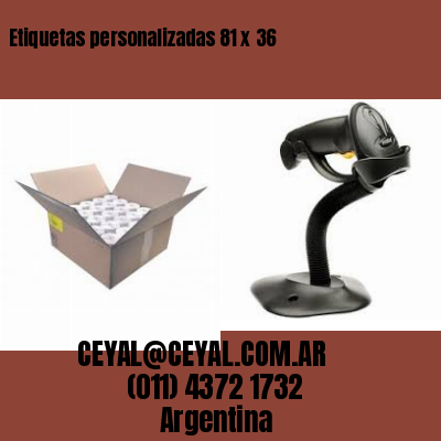 Etiquetas personalizadas 81 x 36