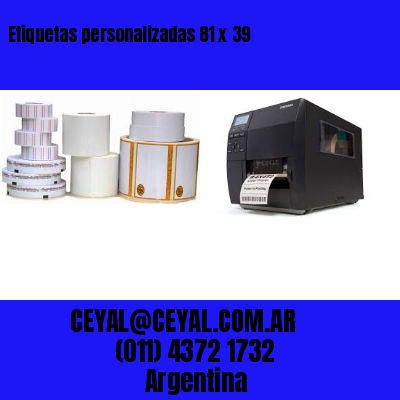 Etiquetas personalizadas 81 x 39