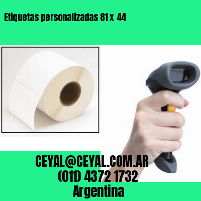 Etiquetas personalizadas 81 x 44