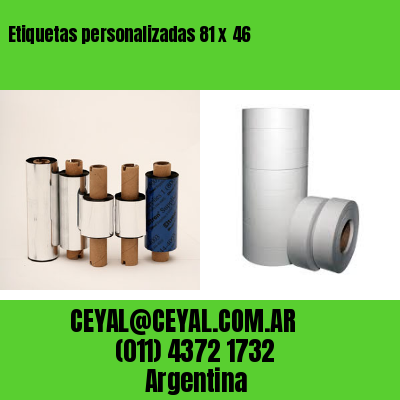 Etiquetas personalizadas 81 x 46