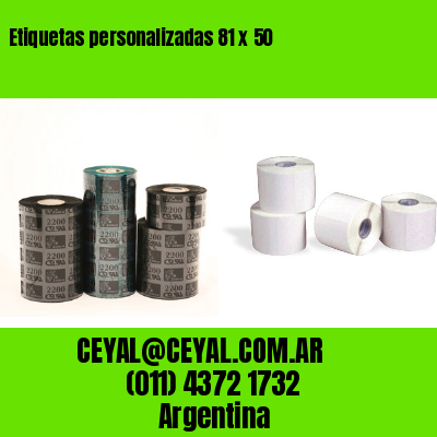 Etiquetas personalizadas 81 x 50