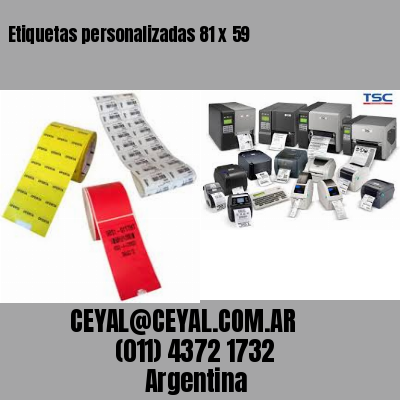 Etiquetas personalizadas 81 x 59