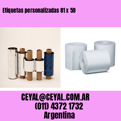 Etiquetas personalizadas 81 x 59