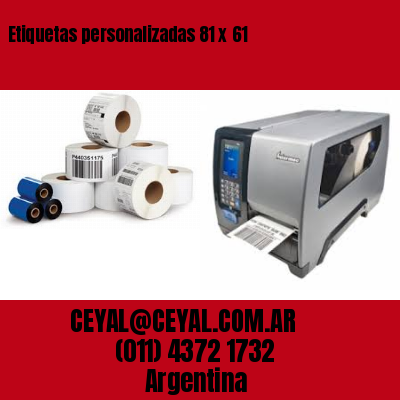 Etiquetas personalizadas 81 x 61