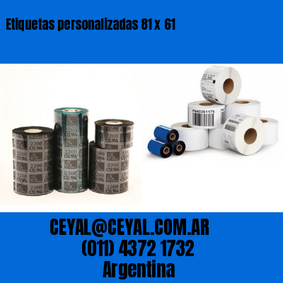 Etiquetas personalizadas 81 x 61