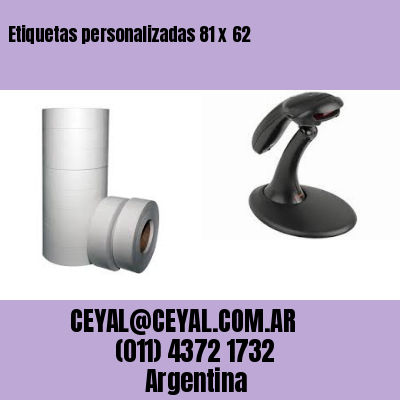 Etiquetas personalizadas 81 x 62