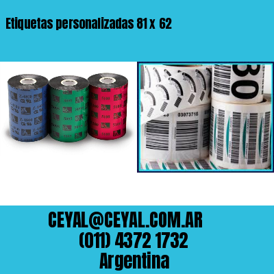 Etiquetas personalizadas 81 x 62