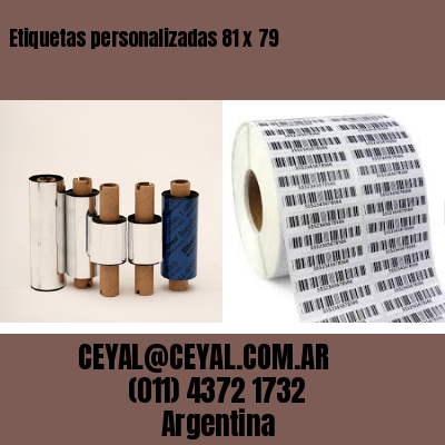 Etiquetas personalizadas 81 x 79
