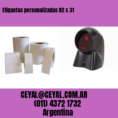 Etiquetas personalizadas 82 x 31