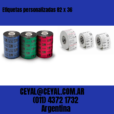 Etiquetas personalizadas 82 x 36