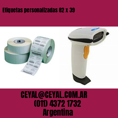 Etiquetas personalizadas 82 x 39