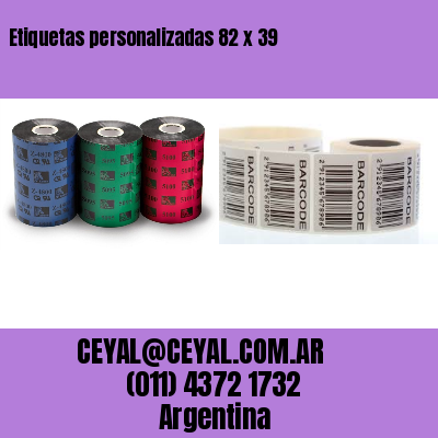 Etiquetas personalizadas 82 x 39