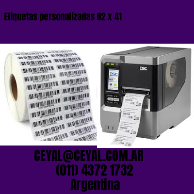 Etiquetas personalizadas 82 x 41