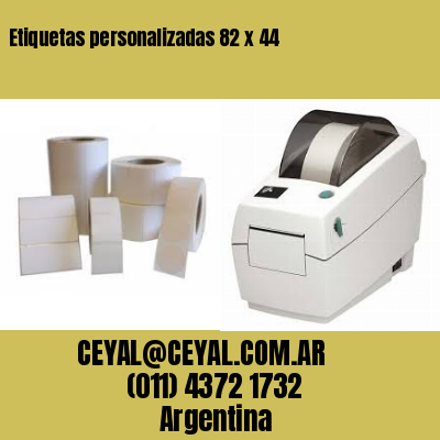Etiquetas personalizadas 82 x 44