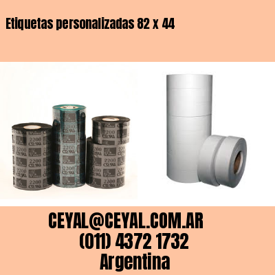 Etiquetas personalizadas 82 x 44