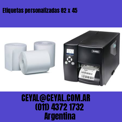 Etiquetas personalizadas 82 x 45
