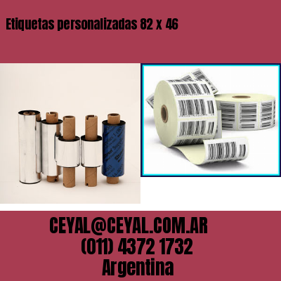 Etiquetas personalizadas 82 x 46