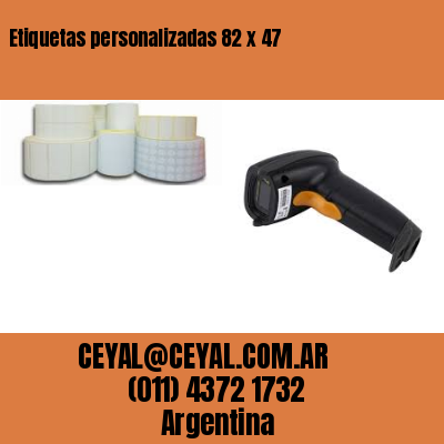 Etiquetas personalizadas 82 x 47