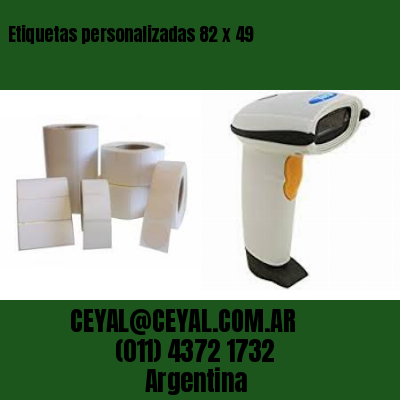 Etiquetas personalizadas 82 x 49