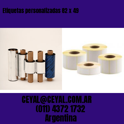 Etiquetas personalizadas 82 x 49