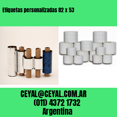 Etiquetas personalizadas 82 x 53