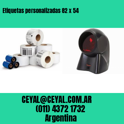 Etiquetas personalizadas 82 x 54
