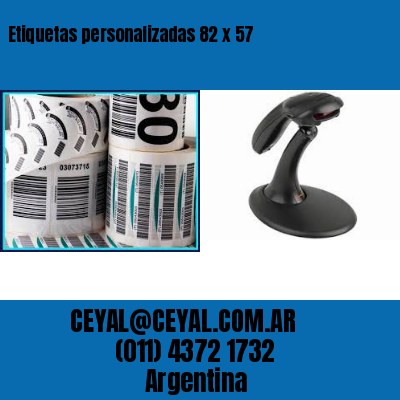 Etiquetas personalizadas 82 x 57