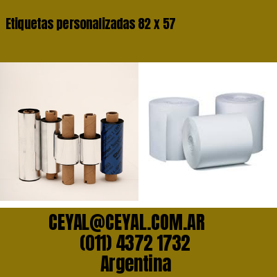 Etiquetas personalizadas 82 x 57