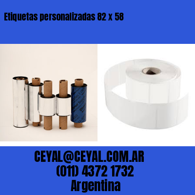 Etiquetas personalizadas 82 x 58