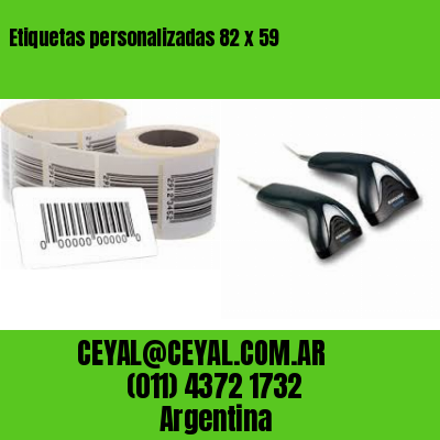 Etiquetas personalizadas 82 x 59
