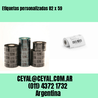 Etiquetas personalizadas 82 x 59