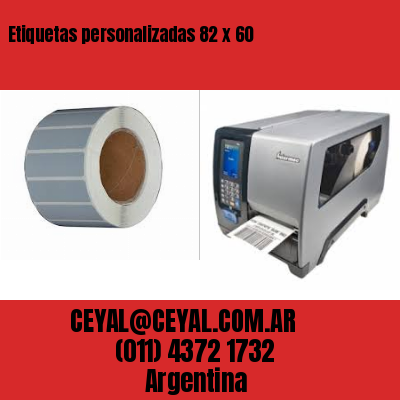 Etiquetas personalizadas 82 x 60