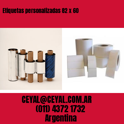 Etiquetas personalizadas 82 x 60