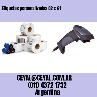 Etiquetas personalizadas 82 x 61