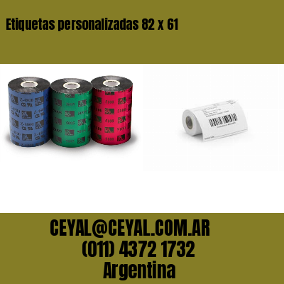 Etiquetas personalizadas 82 x 61