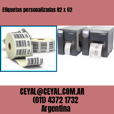 Etiquetas personalizadas 82 x 62