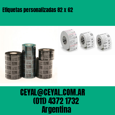Etiquetas personalizadas 82 x 62