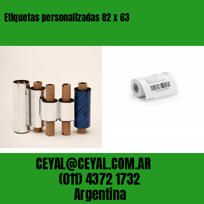 Etiquetas personalizadas 82 x 63
