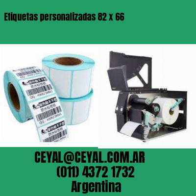 Etiquetas personalizadas 82 x 66