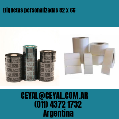 Etiquetas personalizadas 82 x 66