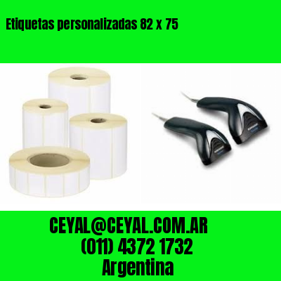 Etiquetas personalizadas 82 x 75