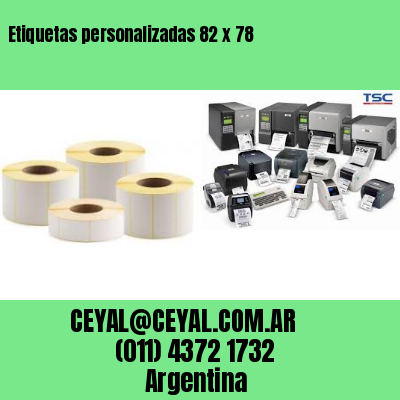 Etiquetas personalizadas 82 x 78