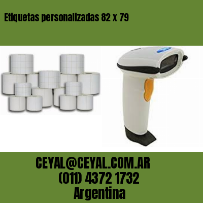 Etiquetas personalizadas 82 x 79